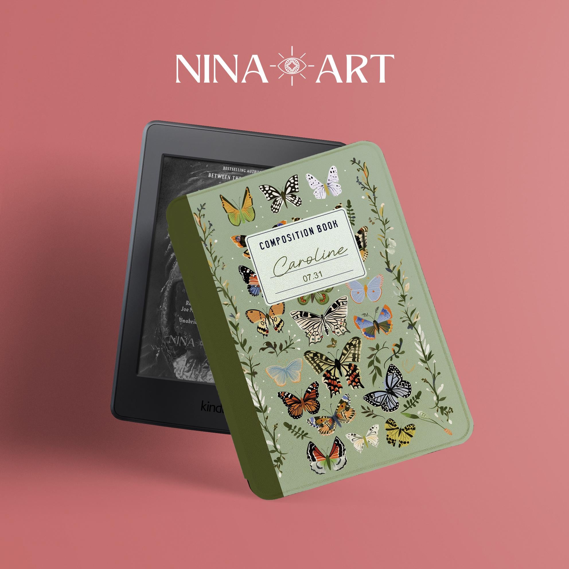 Butterfly composition book _ Kindle Case